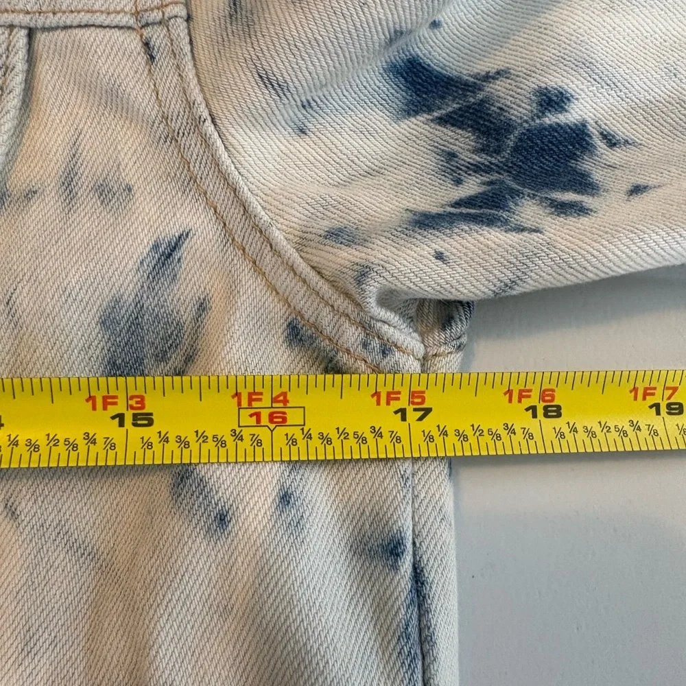 FREE People Rumors Denim Jacket in Jones Tie Dye Blue Size Small EEUC 0436 - Picture 14 of 15